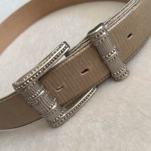 {VTG} Carlisle | Leather Belt Karen Callan Metal Buckle 1613 (M) - Picture 2 of 16